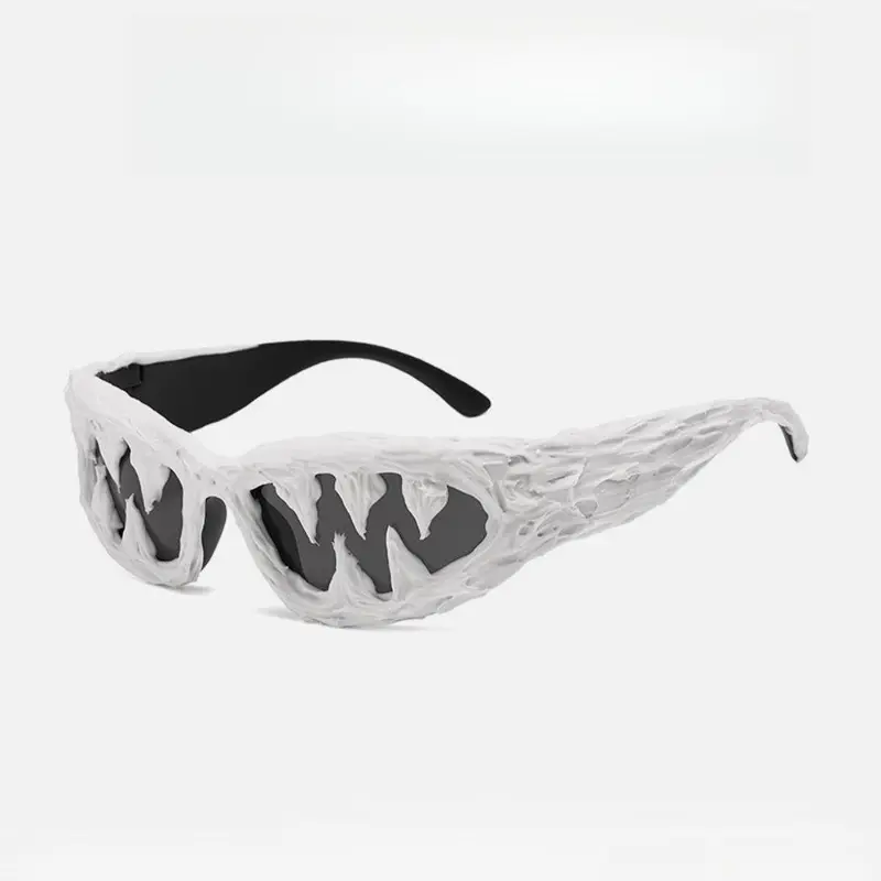 Y2K Devil Sunglasses, Street Hip Hop Style Eyewear with Cool Mask Design, Men's Accessories, Trendy Halloween Glasses for Men and Women