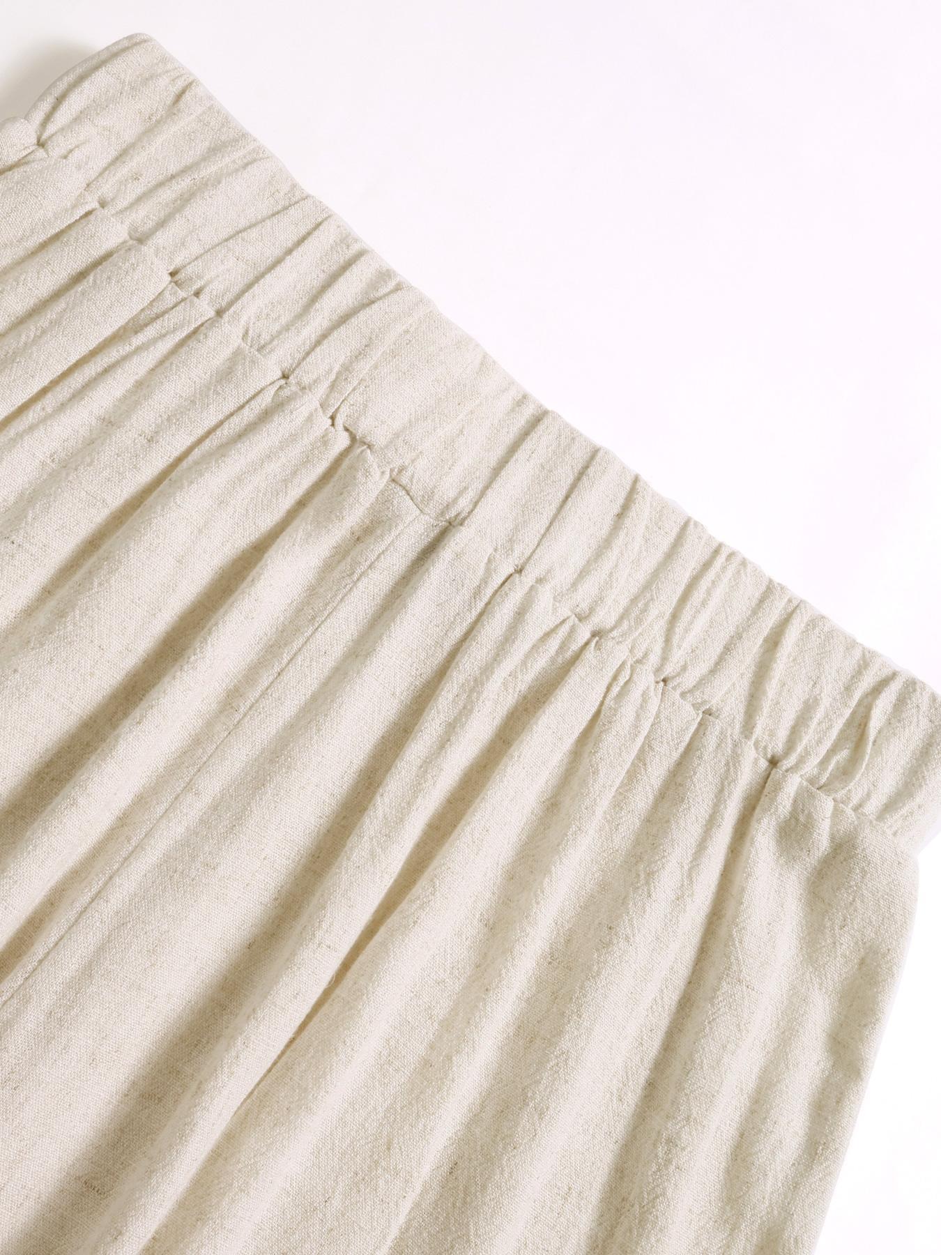 Women's Linen Short Sleeve Shirt & Pants Set, Relaxed Fit and Casual Style Outfit for Everyday Wear