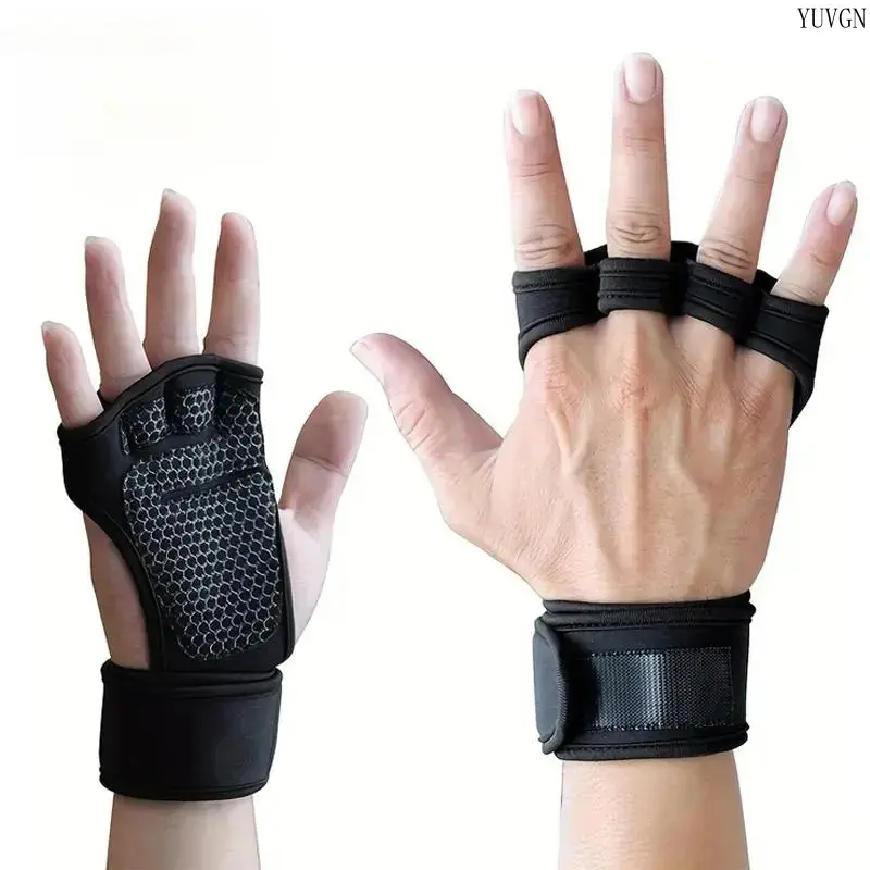 Unisex Weight Lifting Gloves - Anti-Skid, Sweat-Absorbing, Firm-Grip Performance Gloves for Bodybuilding, Gym Strength Training & Outdoor Sports, Anti-Skid Sports Gloves, Bodybuilding Sports Gloves