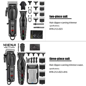 Professional Men's Cordless Hair Trimmer & Clipper Kit, Salon-Quality Grooming Tools for Home & Barber Use