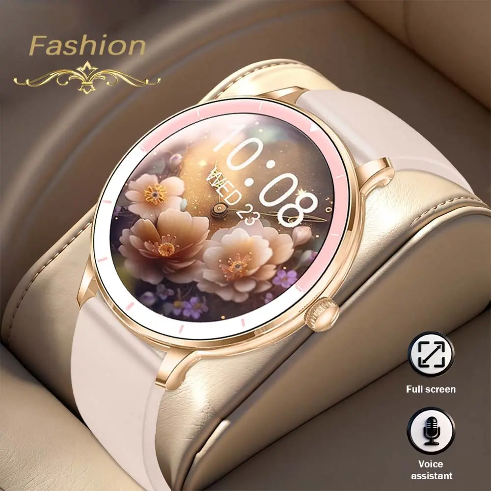 New Smart Watch Answer Make Calls 1.26" HD Touchscreen Smartwatches Message Alerts Voice Assistant Music Player Control Fitness Pedometer 100+ Sport Modes Ideal Gifts For Birthday Holidays Silicone Sporty Smartwatch