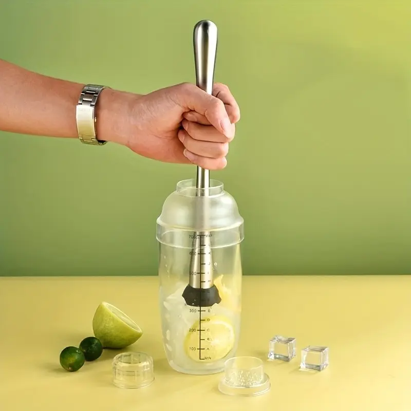 Hand Shaker Cup Set for Bubble Tea Shops, Manual Lemonade Mixer, Cocktail Tool for Bars and Home Bars, DIY Bubble Tea Kit, Cocktail Maker