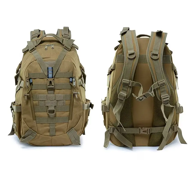 Military Tactical Backpack, Multi-Wear Waterproof Daypack with Adjustable Straps, Large Storage Backpack for Laptop, Outdoor Sports & Daily Use, Waterproof Hiking Backpack