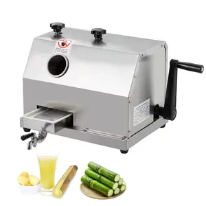 800W Stainless Steel Sugarcane Juicer Machine, 660 LBS/h High Output, 3-Roller Juice Extractractor with 2.4" Large Inlet & Wheels, for Home and Commercial Use