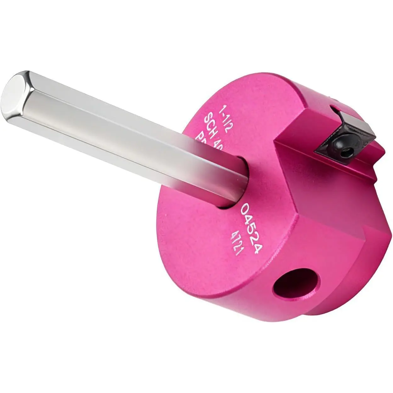 PVC Pipe Reamer 1-1/2 Inch PVC Fitting Saver Reamer | , 4-Sided Carbide , Fits Standard 1/2" Drills, Plumbing Tool for SCH40 PVC/CPVC/ABS Pipes