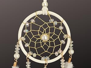 Small Dream Catcher for Car Handmade Boho Hanging Decor for Car Interior Rear View Mirror Feathers Dream Catchers Charms Ornament