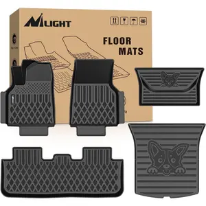 Nilight TPE Floor Mats & Cargo Mats Set for Tesla Model Y Juniper 2025 2026 All Weather Custom Fit Heavy Duty Floor Liners
