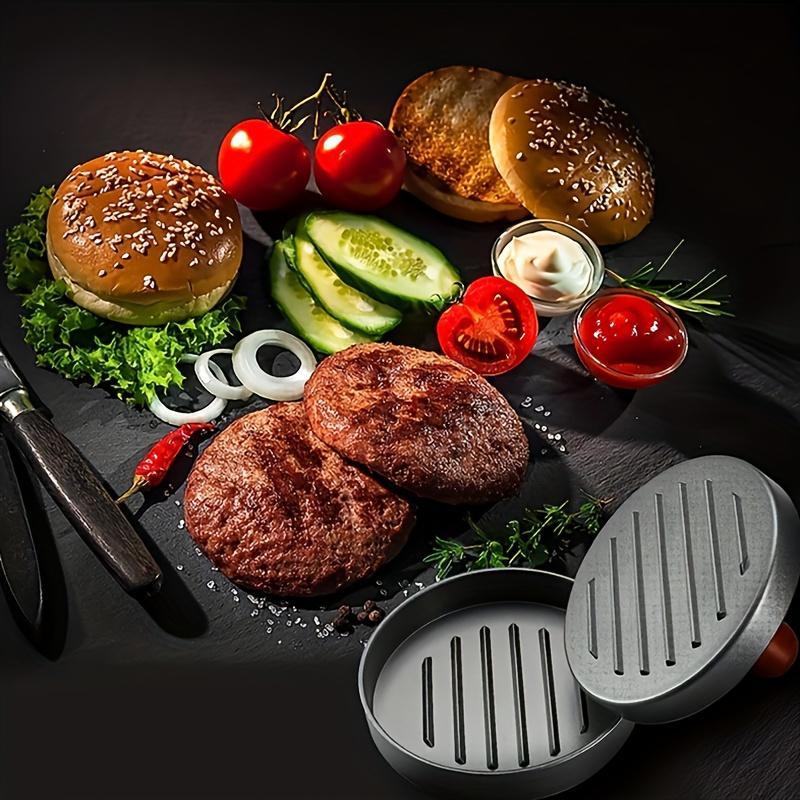 Non-stick Burger Press, 1 Count Meat Cheese Vegetable Burger Press with Handle, Meat Press for Grilling, Kitchen Tool, Cooking, Kitchen Utensils & Gadgets, Kitchenware