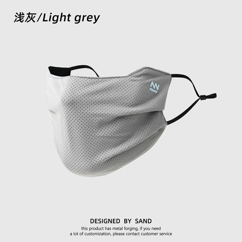 Sunscreen hat summer ice silk show face small UV protection sun hat running sports versatile empty top hat