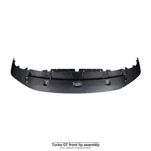 Carbon Fiber Front Lip Assembly for the 2024 and Later Porsche Cayenne 9Y0.2 Turbo GT (Dry Carbon Replacement)