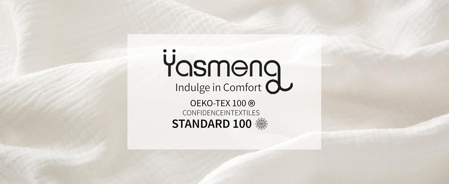 100% Cotton Muslin Duvet Cover Set Queen Size White, Soft Breathable Absorbent Gauze Bedding Duvet Cover, Luxurious Minimalist Natural Wrinkle Textured Comforter Cover 90" x 90"