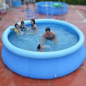 120-Inch Extra Large Family Swimming Pool, Thick PVC Material, Kids & Adults, Outdoor Backyard, Easy Installation, Perfect Summer Gift