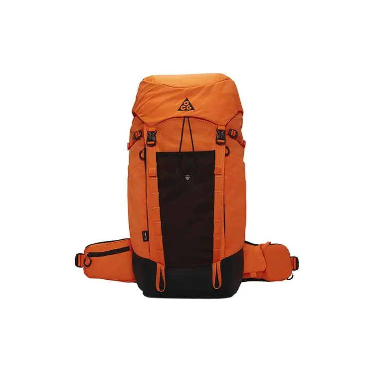 Nike 36L Hiking Backpack with Trekking Pole Loops – Unisex Outdoor Backpack in Orange and Black
