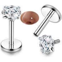 I: 6mm: 2pcs Square CZ