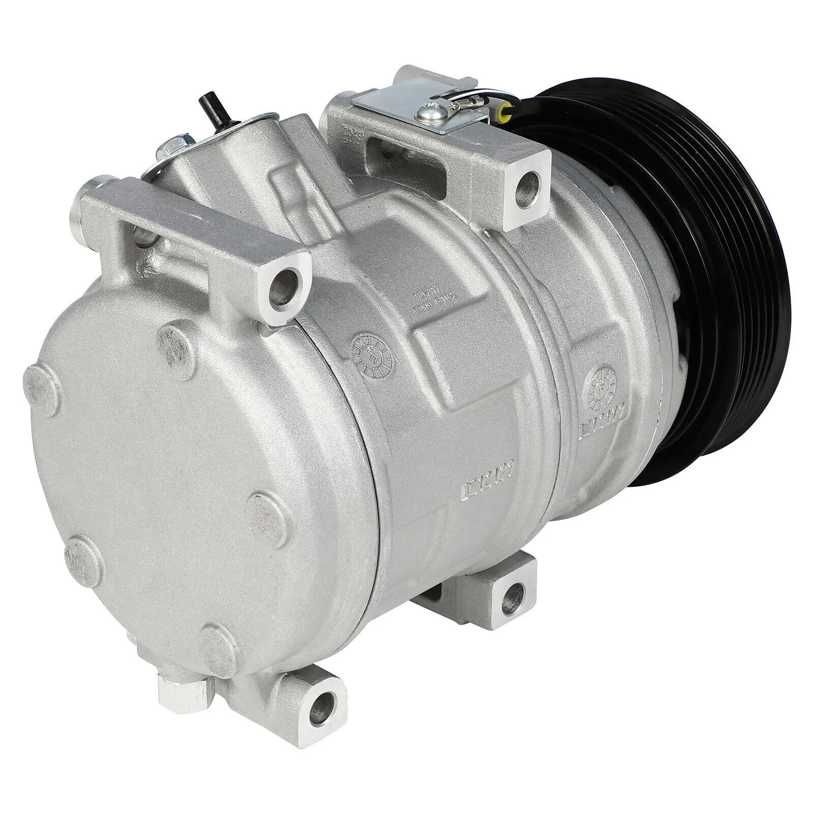 A/C Compressor Unit with Clutch - Pre-Assembled Aluminum Body Replacement Part for 2004-2007 Sienna Models, 3.3L/3.5L Engine Cooling System, CO 10854C