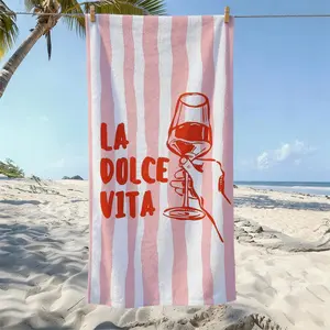 Ultra-Fine Fiber Beach Towel, Lightweight Quick-Dry Sand-Resistant, Ideal for Pool, Beach, Travel, Camping, Multi-Scene Use