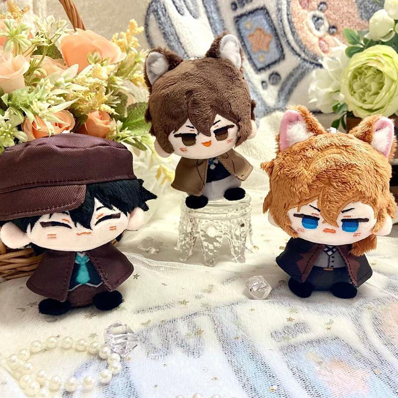 Bungou Stray Dogs Plush Gogol Dazai Osamu Nakahara Chuuya Ryunosuke Akutagawa  Anime Cosplay Stuffed Doll Keychain Kids Gift