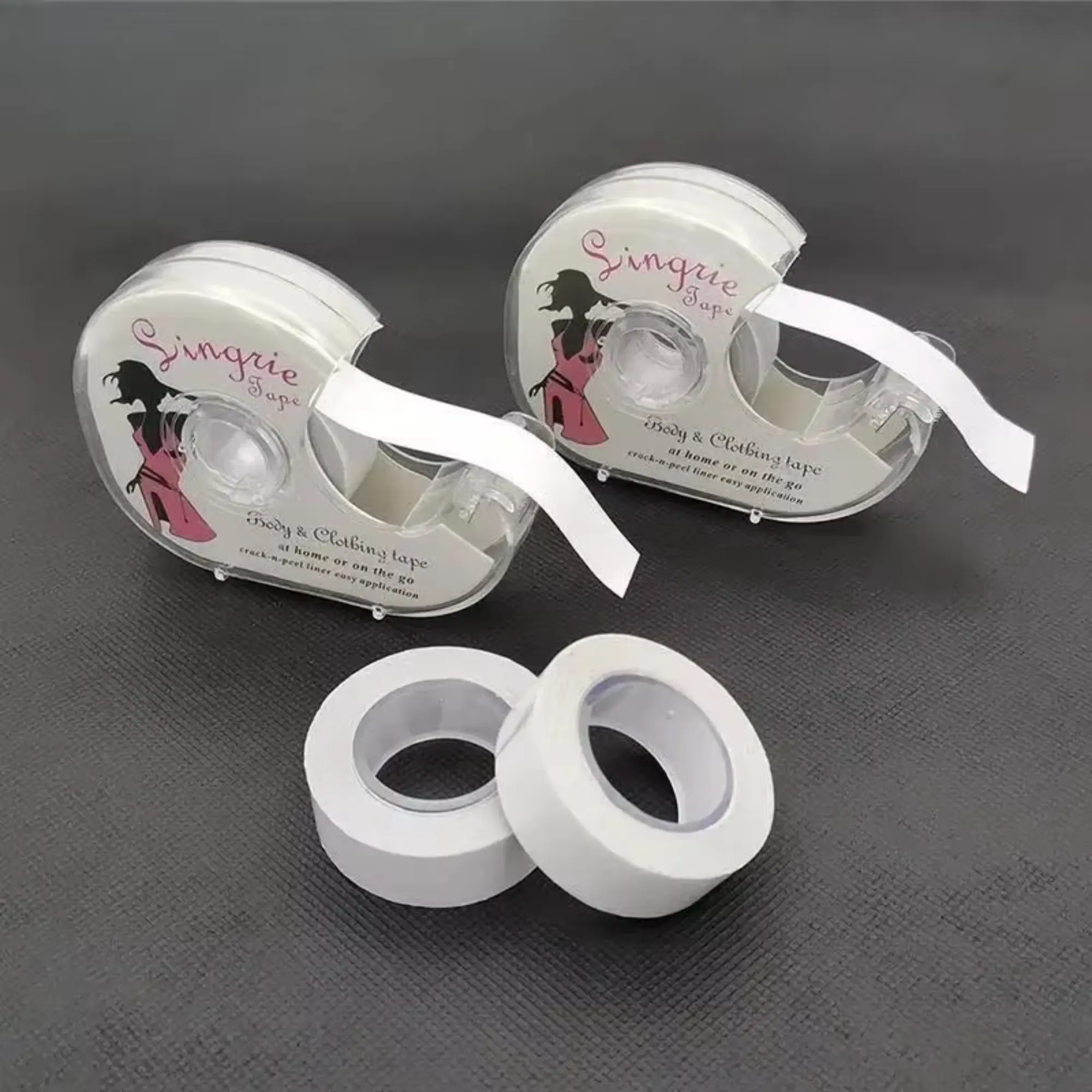 Transparent Invisible Double-Sided Bra Tape Set - Includes 1 Tape Dispenser  of Double-Sided Tape, Body & Clothing Tape for Lingerie and Outfits, Easy to Apply Bra Accessory