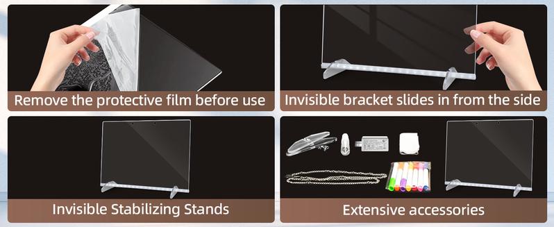 Oversize LED Note Board With 8 Modes, Adjustable Rgb Lighting, 13"X10" Led Drawing Board For 6-8-10-12 Year Old Kids, Light Up Dry Erase Boards With 7 Markers, Soft Cloth, Hanging Chain, Funny Birthday Holiday Gifts