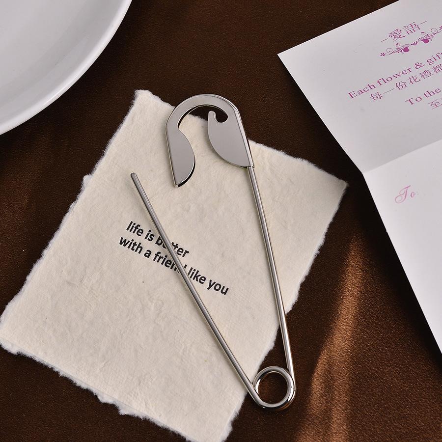 Exaggerated, simple, and creative bright silver metal hairpin, large size for thick hair, personalized accessory for the back of the head