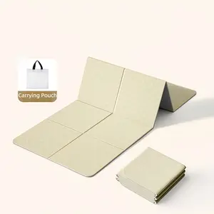 Eco-Friendly TPE Foldable Yoga Mat - Extra-Large, Extra-Thick, Non-Slip, Shock-Absorbing, Easy-to-Store Exercise Mat for Sports, Camping & Hiking Sleeping Gear