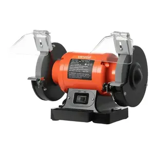 VEVOR Bench Grinder, 6-inch Single Speed Bench Grinder, 3450RPM High-Speed Table Grinders with 450W 3.8A Induction Motor, 36/60-Grit Grinding Wheel Adjustable Eye Shield for Fast Sharpening Grinding