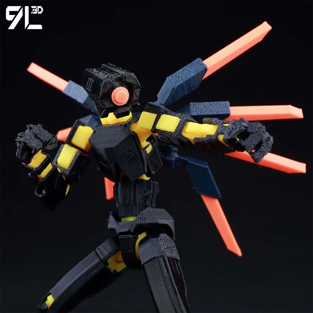 Lucky13 Dummy13 Ultrakill V1 Series Anime Characters-3D Printed Multi-Jointed Deformable Body Posing Model Multi-color Toys Gift