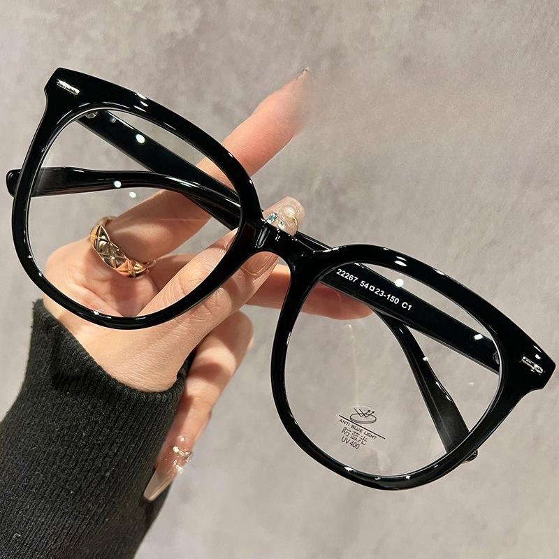 Fashion Black Blue Light Blocking Eyeglasses Women Lightweight Luxury Stylish Optical Frames