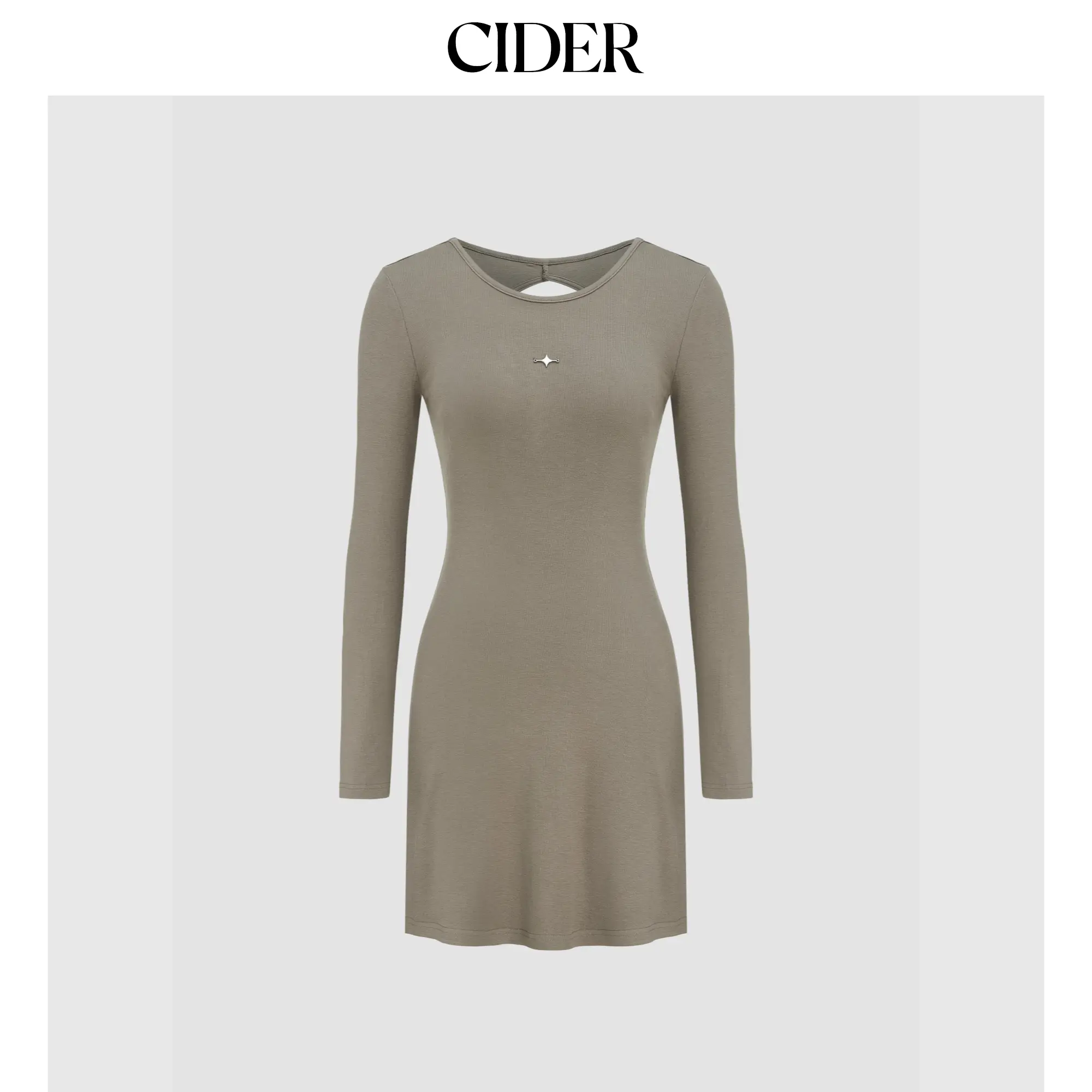 Cider [size 0-10] Round Neck Cut Out Mini Dress SohoChic