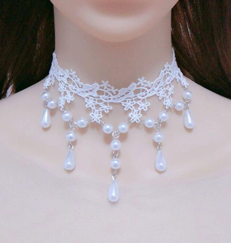 White Lace Floral Choker Necklace for Women Bridal Wedding Choker with Tassel Delicate Lace 3D Florals Adjustable Comfortable Bridal Jewelry Perfect for Vows & Last Dance White Lace Floral Choker Necklace for Women Bridal Wedding Choker with Tassel Delicate Lace 3D Florals Adjustable Comfortable Bridal Jewelry Perfect for Vows & Last Dance