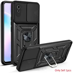 Case for Xiaomi Redmi 9AT/Redmi 9A with Ring Stand, Rotatable Magnetic Holder, Full Protection, Shockproof, Fingerprints Resistant Lens Cover for Xiaomi Redmi 9AT/Redmi 9A Case