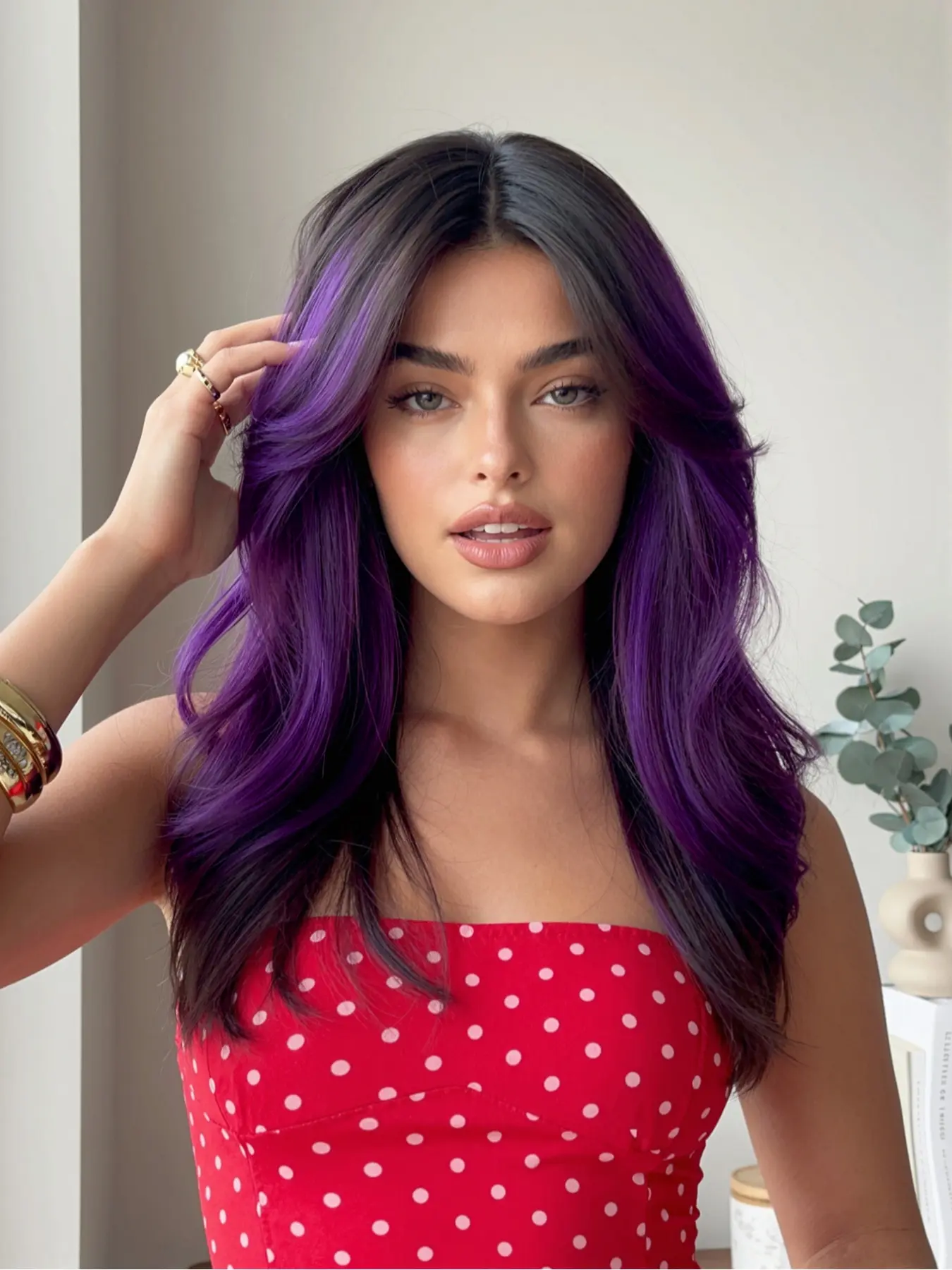 New Cool Gradient Long Hair Wig, Realistic Scalp, Lightweight Breathable Inner Net, Perfect for Photoshoots and Cosplay