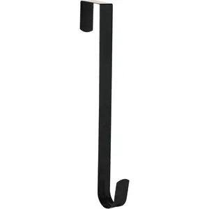 Wreath Hanger for Front Door, Slim Over The Door Hook, Easy to Use and Reusable Holiday Wreath Holder for Christmas, Thanksgiving, Halloween and Daily Décor (12" Black, 1)fidget toys