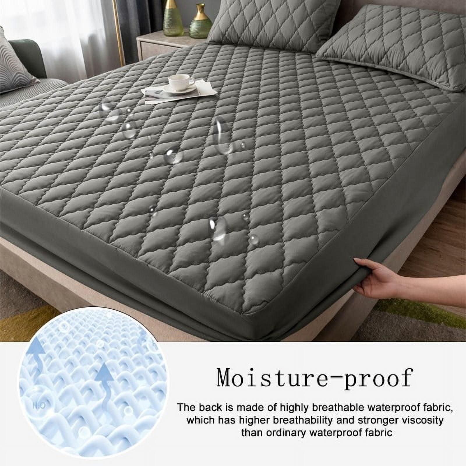 Waterproof Mattress Cover Set, 3 Counts/set Including 1 Count Fitted Sheet & 2 Counts Pillowcase, Soft Comfortable Breathable Sheets Bedding Set for Bedroom #TOP PICKS