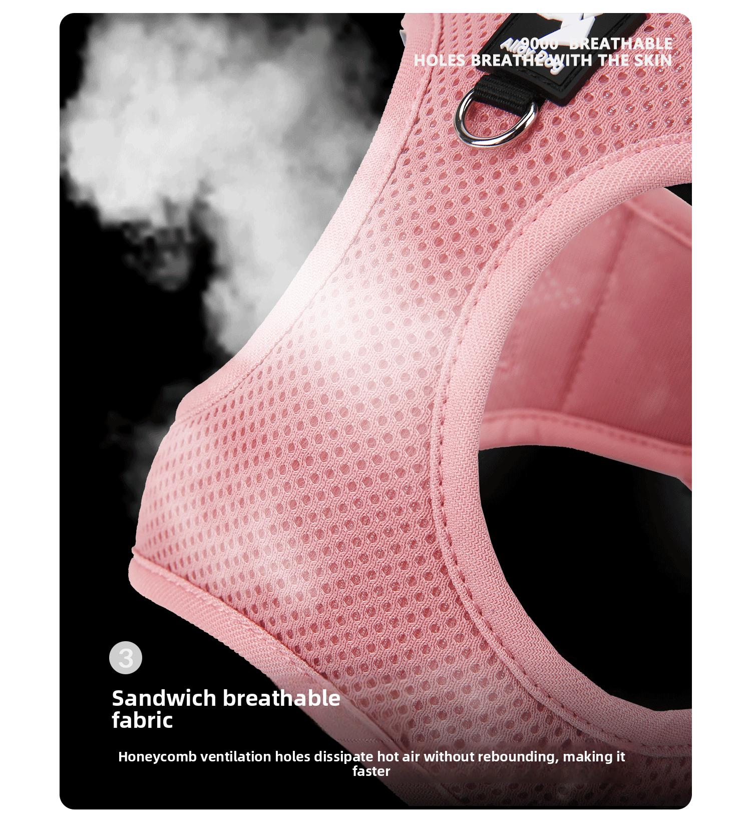 Vest Style Pet Harness For Small And Medium Dogs, Breathable Comfort Escape Proof For Outdoor Walking