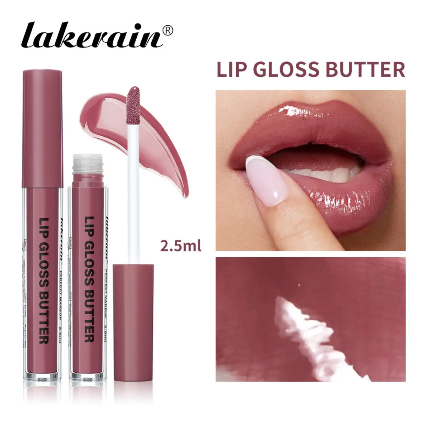 Butter Gloss Lip Gloss, Brightening and Moisturizing Mirror Finish, Long-Lasting Hydrating Formula, Perfect for Daily Use