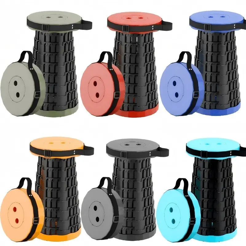 Folding Stool, Portable Chair with 800 Lbs Capacity, Compact Foldable Seat for Fishing, Hiking, Outdoor Picnic
