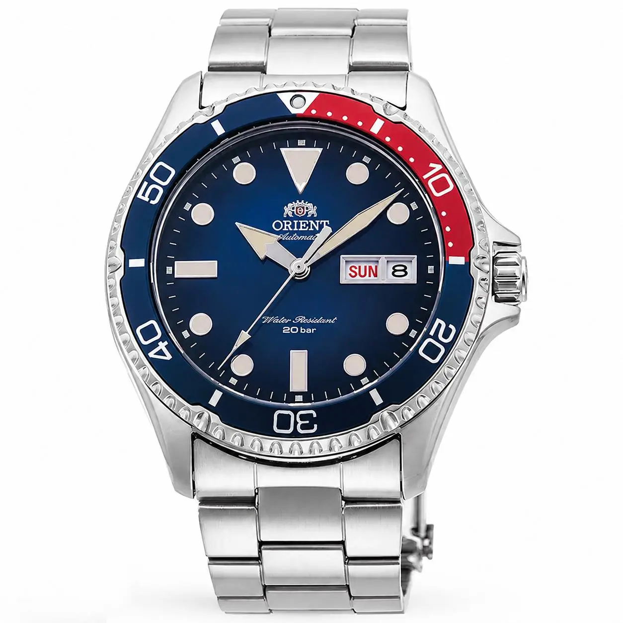 NooSense Sport Mechanical Blue Diver - Automatic Mechanical Dive Watch with Bold Blue Red Bezel, Perfect for Active Lifestyle