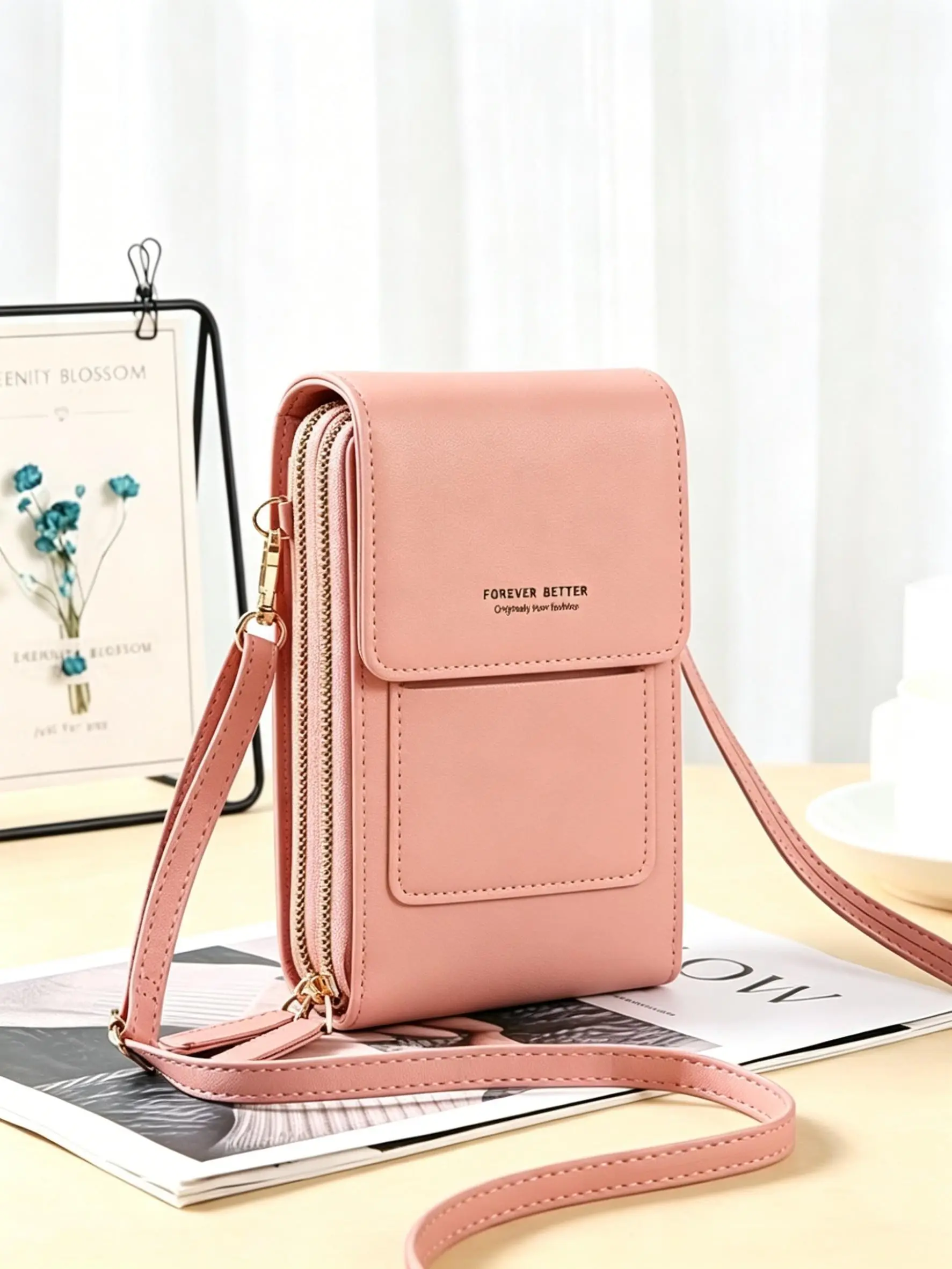 Women's Touchscreen Phone Crossbody Bag, 2026 New Fashion Summer Phone Pouch, Adjustable Strap, Lightweight Mini Backpack, Outdoor Leisure
