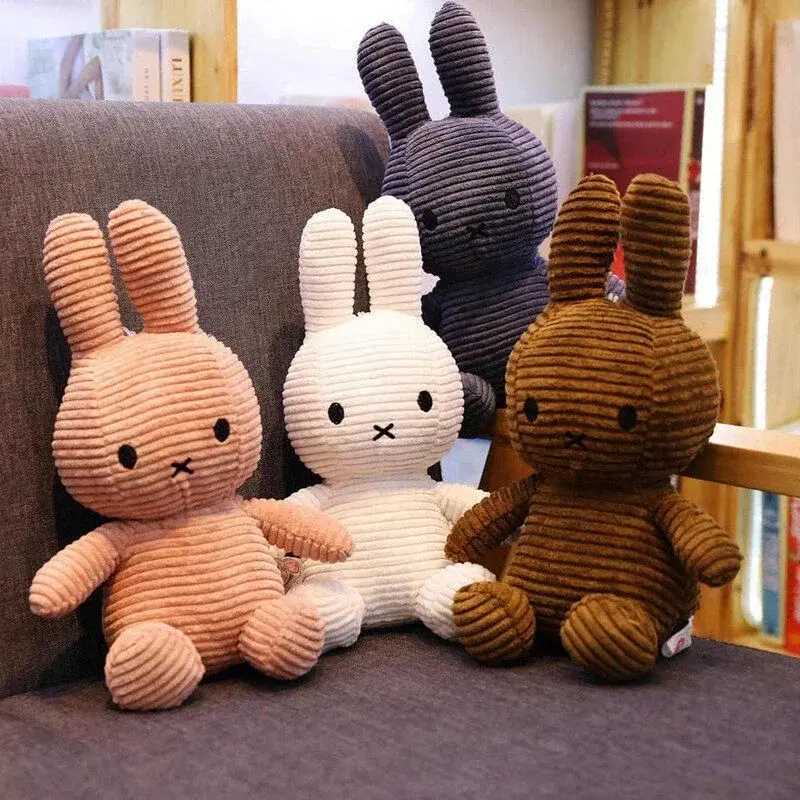 2025Best Seller Cartoon Miffy Rabbit Plush Toys Kawaii Baby Accompany Highquality Plushie Doll Cute Decoration Children's Gift