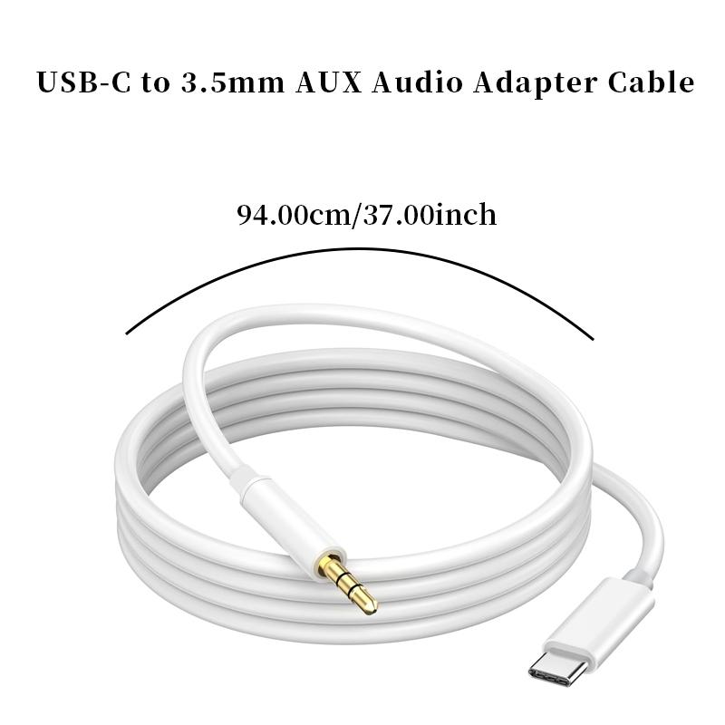 USB C to 3.5mm AUX Audio Adapter Cable, Type-C to 3.5mm AUX Audio Headphone Line, Compatible with iPhone 16 Pro Max/15 Plus/Galaxy S24 23 S22 S21 S20 Note 20/Pixel 9/8/7/6 USB C to 3.5mm AUX Audio Adapter Cable, Type-C to 3.5mm AUX Audio Headphone Line, Compatible with iPhone 16 Pro Max/15 Plus/Galaxy S24 23 S22 S21 S20 Note 20/Pixel 9/8/7/6