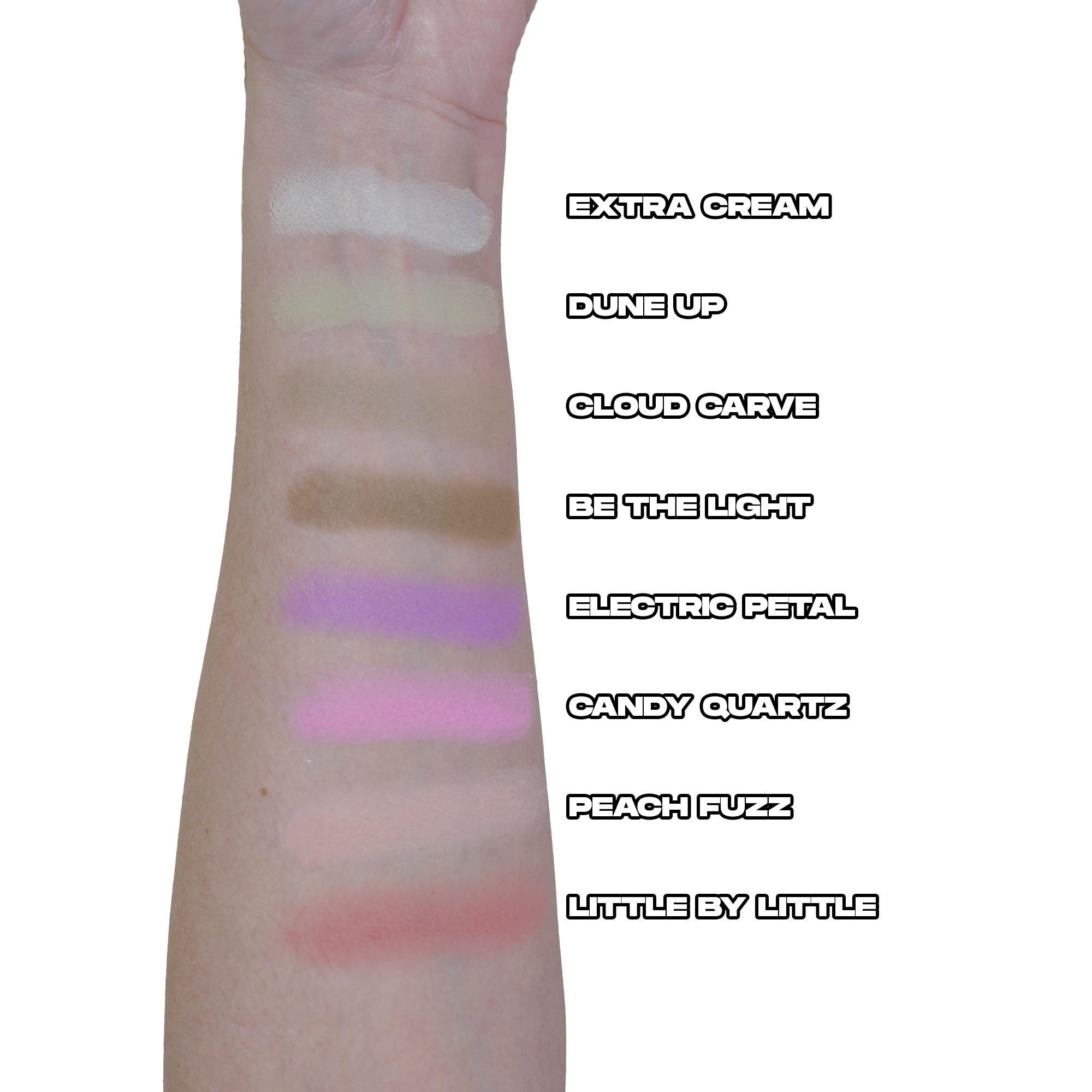 Curve Case Pressed Powder & Brush Makeup Palette Set - Made By Mitchell #TOP PICKS