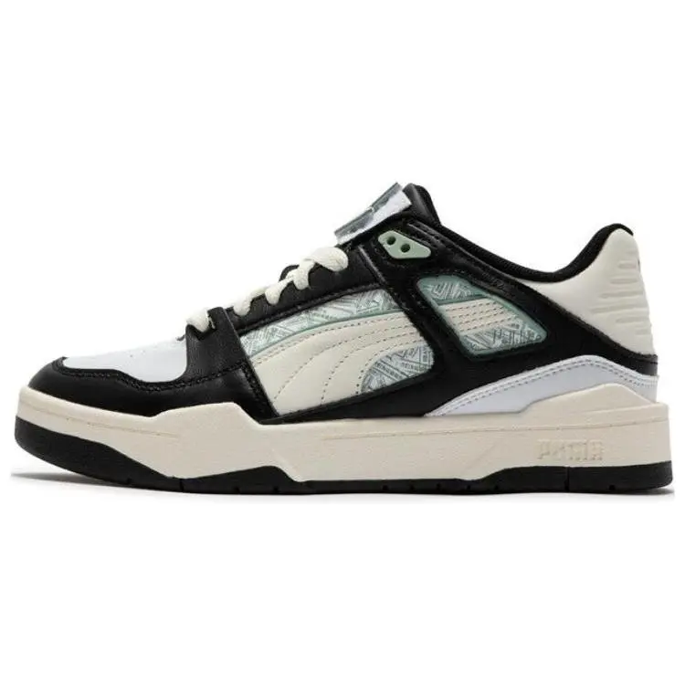 PUMA Slipstream Top Grain Leather Synthetic Retro Sports Casual Low-Top Lifestyle Shoes 395232-01