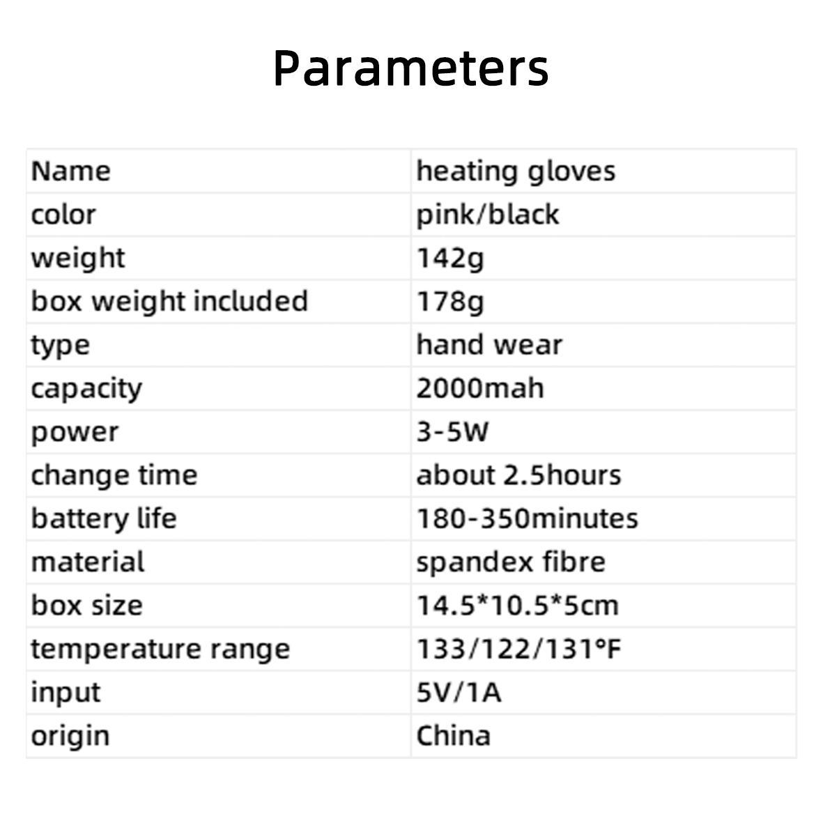 Digital Heating Gloves with Three Temperature Settings (45&deg;C, 50&deg;C, 55&deg;C), 1800mAh Large Battery Heated Gloves with Type-C Fast-Charging & Manual Adjustment