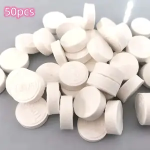 50 Pack Portable Compressed Towels, Disposable Facial Cleaning Soft Compress Wipes, Convenient Travel Essentials, Hygiene On-The-Go