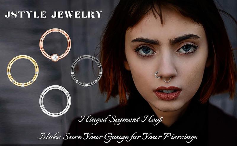 Jstyle 14Pcs Stainless Steel Stud Earrings Set for Women Star Moon Snake 16G Cartilage Earrings Set Hypollergenic Screw Back Earrings Helix Piercing Jewelry