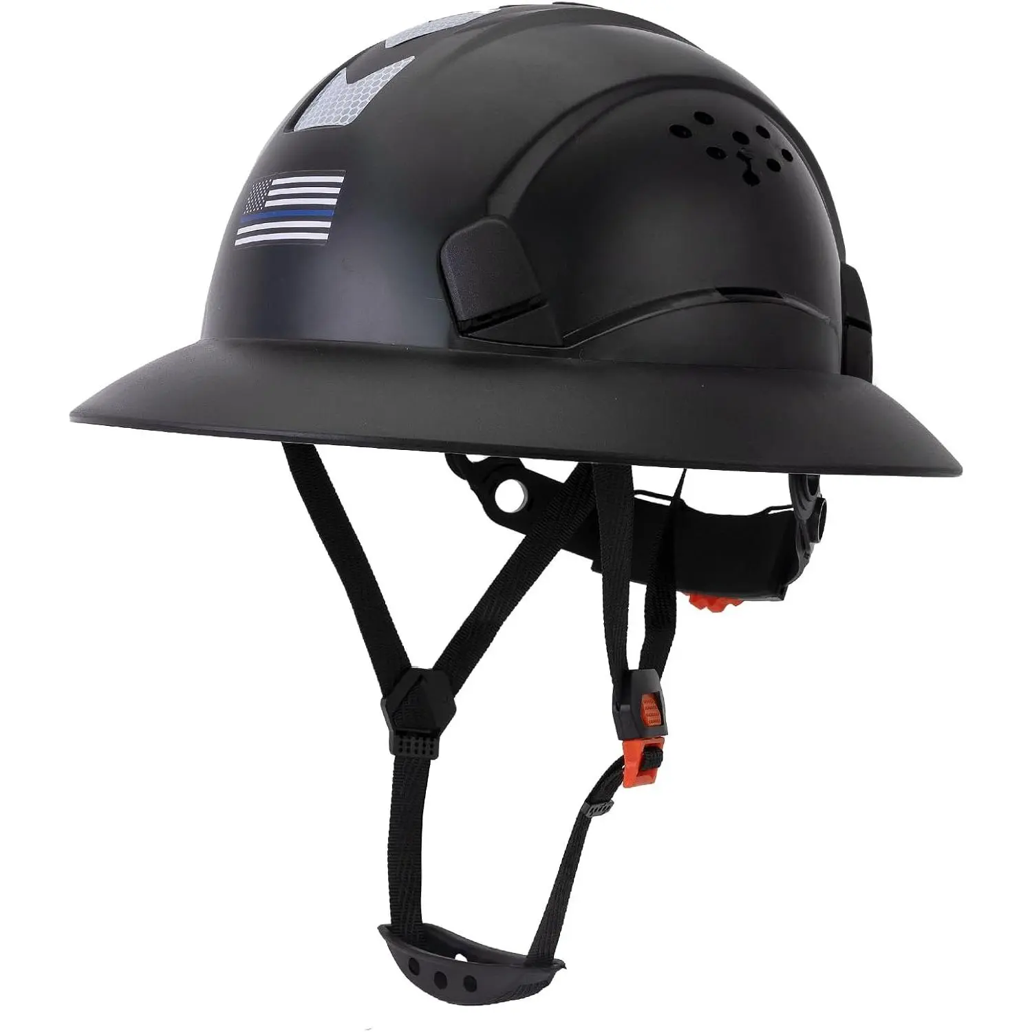 All-Weather 360° Brim Hat with Dial Fit, Anti-Fog Visor, Open/Close Top Vents, Reflective Trim, Impact-Resistant Shell, Outdoor Headgear for Men Women