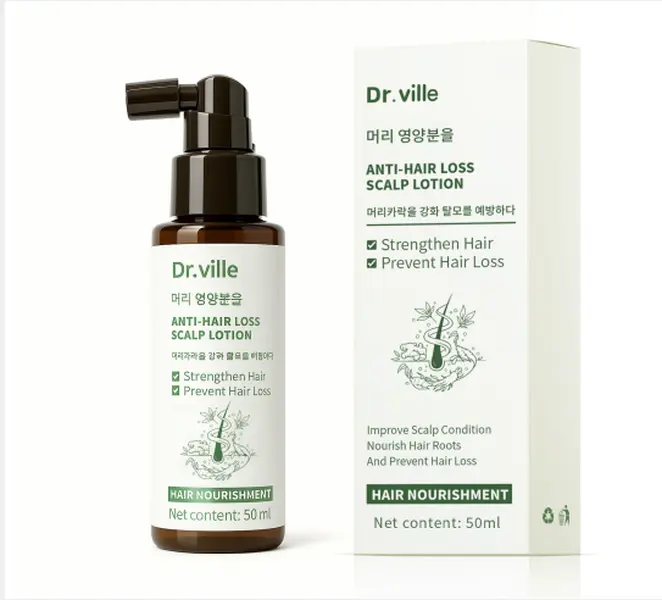 【Premium Ingredients】Dr.ville Rosemary Hair & Scalp Serum, Caffeine, Ginseng & Ginger Root Formula for Thinning Hair, Nourishing Daily Scalp Care 50ml-A