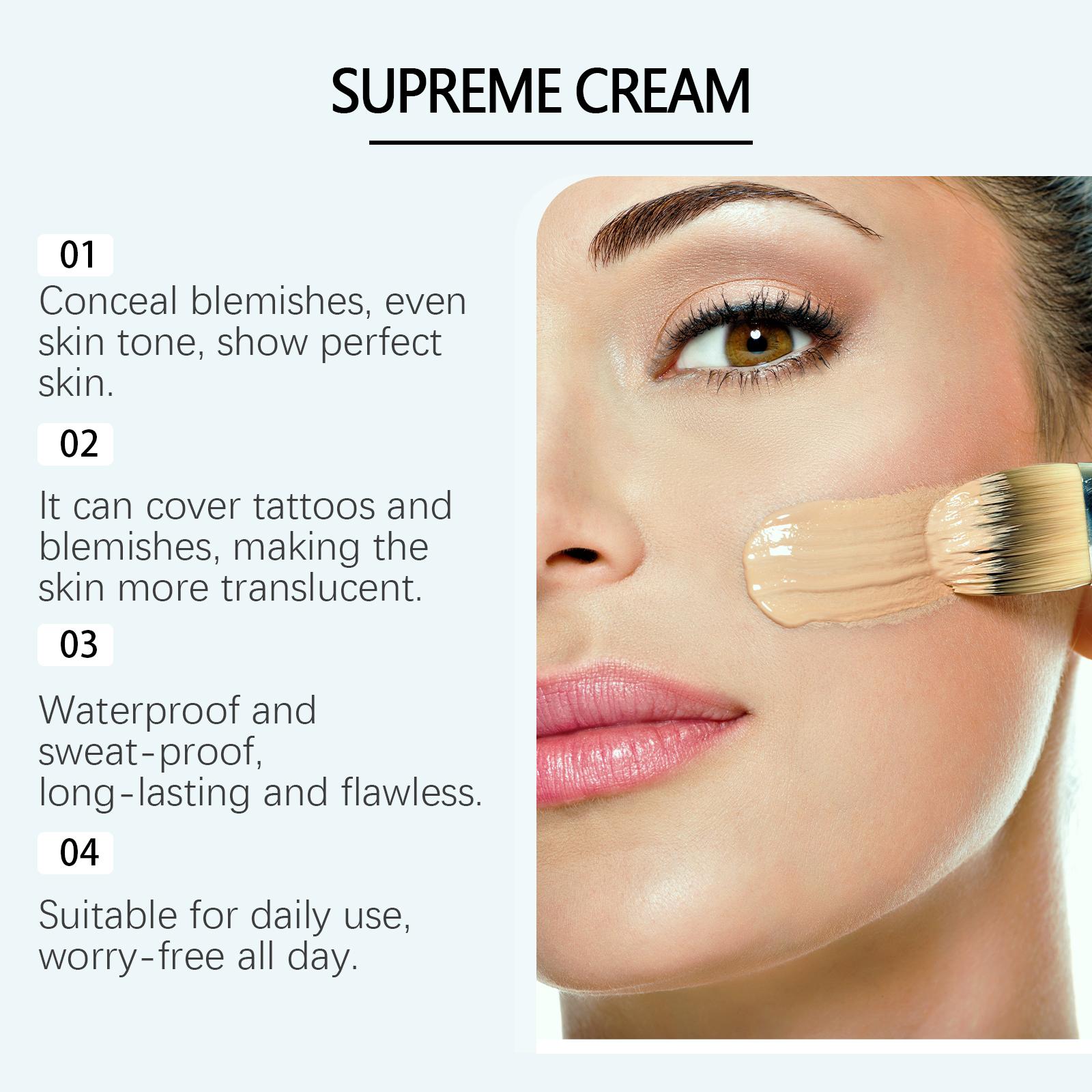 zephoco Concealer Cream Improves Dullness Lightweight Fit Moisturizing Brightening Clear Long-lasting Concealer Cream