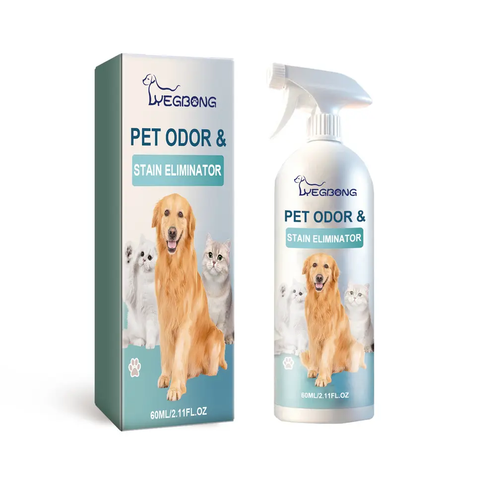 Yegbong Pet Deodorizing Spray - Cleans and eliminates body odor and feces from cats and dogs, freshens indoor air and removes unpleasant smells